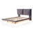 Upholstered Platform Bed with Sensor Light and 2 Large Backrests, Stylish Platform Bed with 2 sets of USB Port and Socket on each rear Bed Leg-1627273297-1627273296