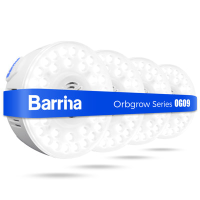 Barrina Orbgrow Og09 Puck Grow Light, 5000k 36w, plante à spectre complet pour plantes d'intérieur, 4 paquets