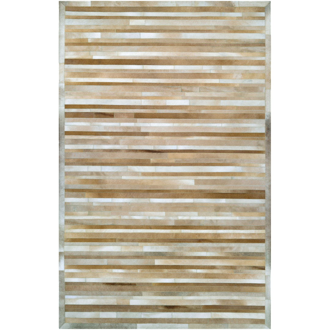 Malbork Hand-Woven Beige Area Rug 17 Stories Rug 