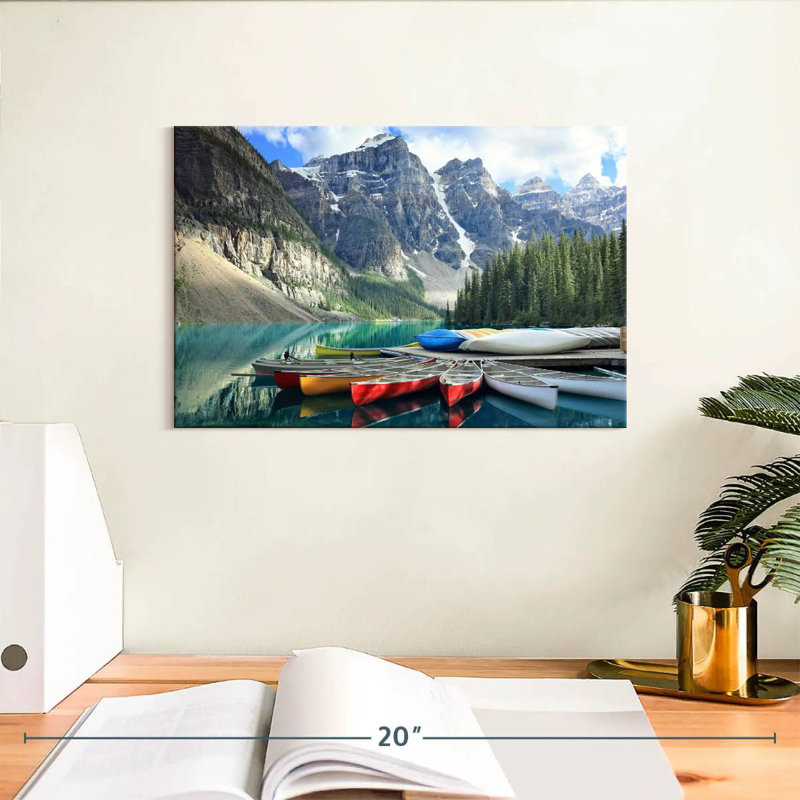 Mehar Moraine Lake Canoes, H 8 po x l 12 po