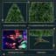 3' H Lighted Artificial Pine Christmas Tree