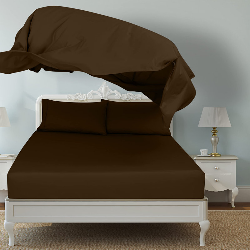 Ensemble de draps en vrac 2 pièces Royale Linens, Gris anthracite, King Flat Sheet