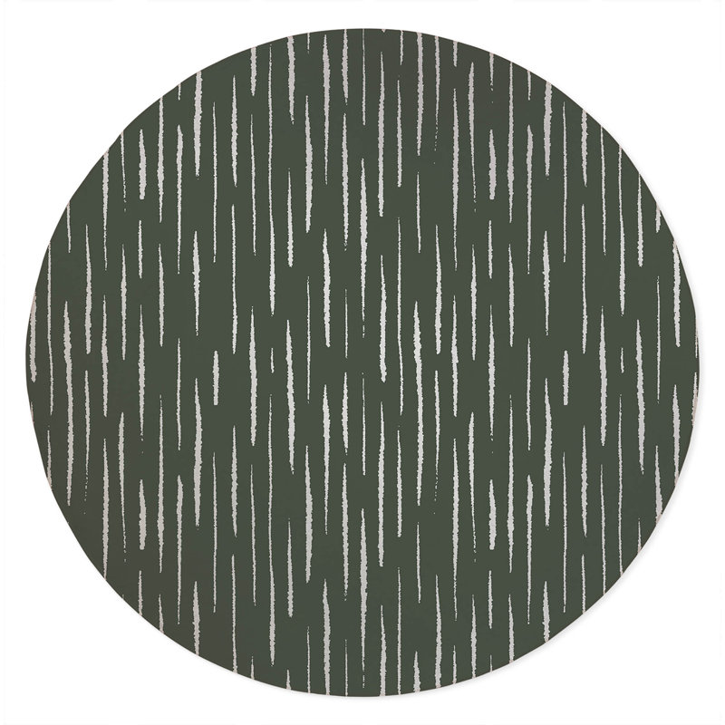 Lak Non-Slip Outdoor Rug, Round 5'