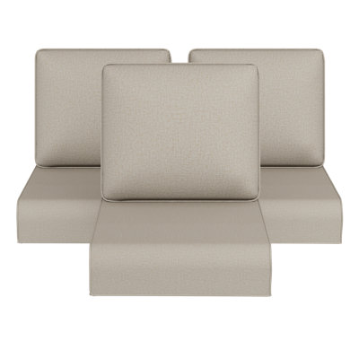 Outdoor Patio Chair Replacement Cushions, Thick Seat & Back Cushion, Multiple Colors & Quantities Available