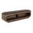 Wooden bench with a cushioned seat and open storage underneath.-903530245-903530267