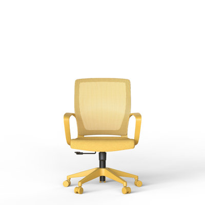 Chaise de bureau colorée, supportant 159 kg, idéale pour le télétravail ou le travail à domicile, avec dossier en maille.