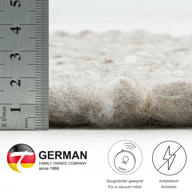 Pimental Hand Woven Wool Dark Beige Indoor Rug, Rectangle 120 x 180cm