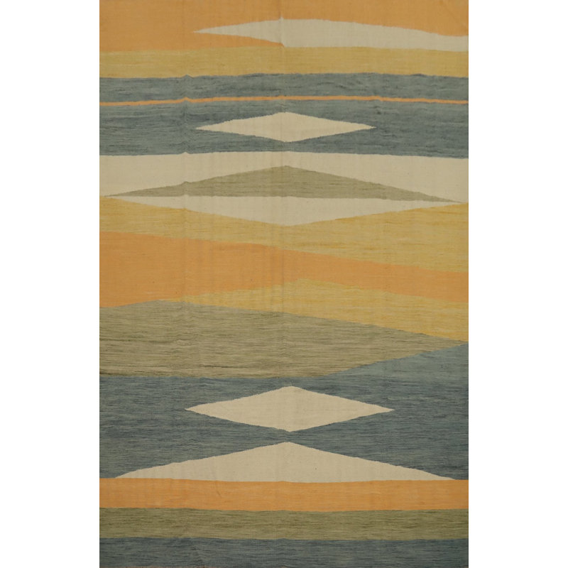 Tapis géométrique kilim 10 x 13