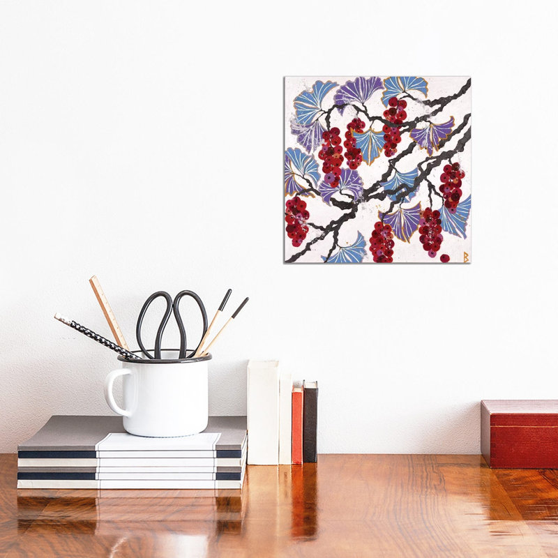 Red Berries by Berit Bredahl Nielsen - Wrapped Canvas Gallery-Wrapped Canvas Giclée, 30.48 cm H x 30.48 cm W