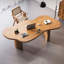 Bureaux en bois massif brun Free Form-107978794