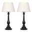 Lampe de chevet noire 23,5 po Rymill