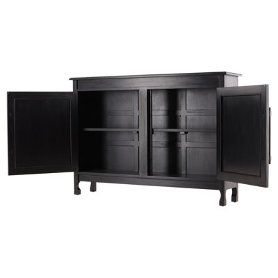 Furniture Classics Black Dalia Mahogany Accent Cabinet