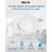 5/6-inch White Recessed Selectable LED Downlight (Baffle)