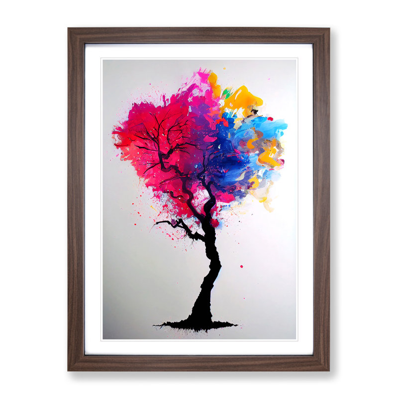 Delicious Tree - Single Picture Frame Print, 64cm H x 46cm W x 2cm D, Walnut