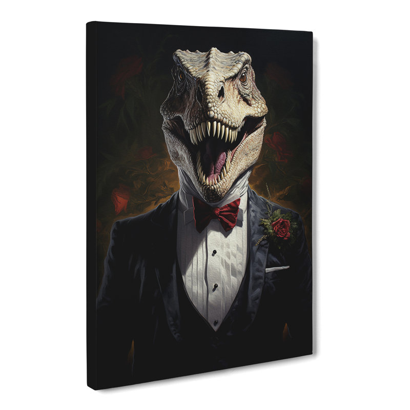 Tyrannosaurus Rex Gothic - Print, 60cm H x 40cm W x 3cm D