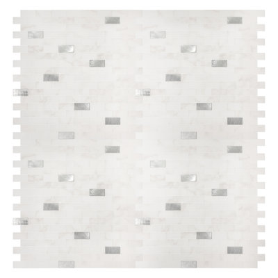 1.25'' W x 0.59'' L PVC Peel and Stick Mosaic Tile