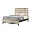 Mobilier de chambre à coucher à profil géométrique en bois flotté à la craie cotemporaire