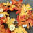 22" Orange Handmade Halloween Pumpkin & Pine Cones Wreath
