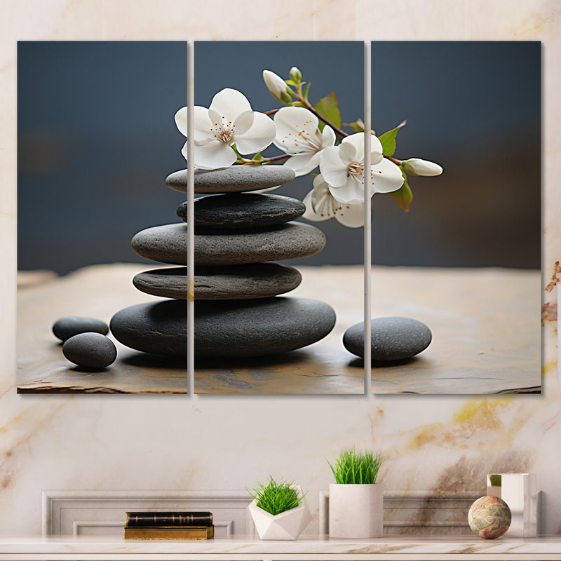Ensemble de toiles murales zen, H 28 po x l 36 po x P 1 po