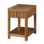 Table de bout rectangulaire 25 po avec tablette de rangement (seulement avec table basse, sans chaises)
