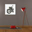  «Two Wheels Collection C» par Annie Warren, art mural sur toile, 26 po x 26 po-208860002