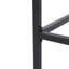 Tabourets de bar en bois pour l'extérieur, paire. Finition grise. Structure en métal avec dossier et siège à lattes. L 15,65 po x P 29,79 po, tabourets industriels modernes, 2. Bois gris, structure noire. Conception à lattes pour l'extérieur.-464921263