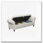 Banc de rangement à dessus évasé