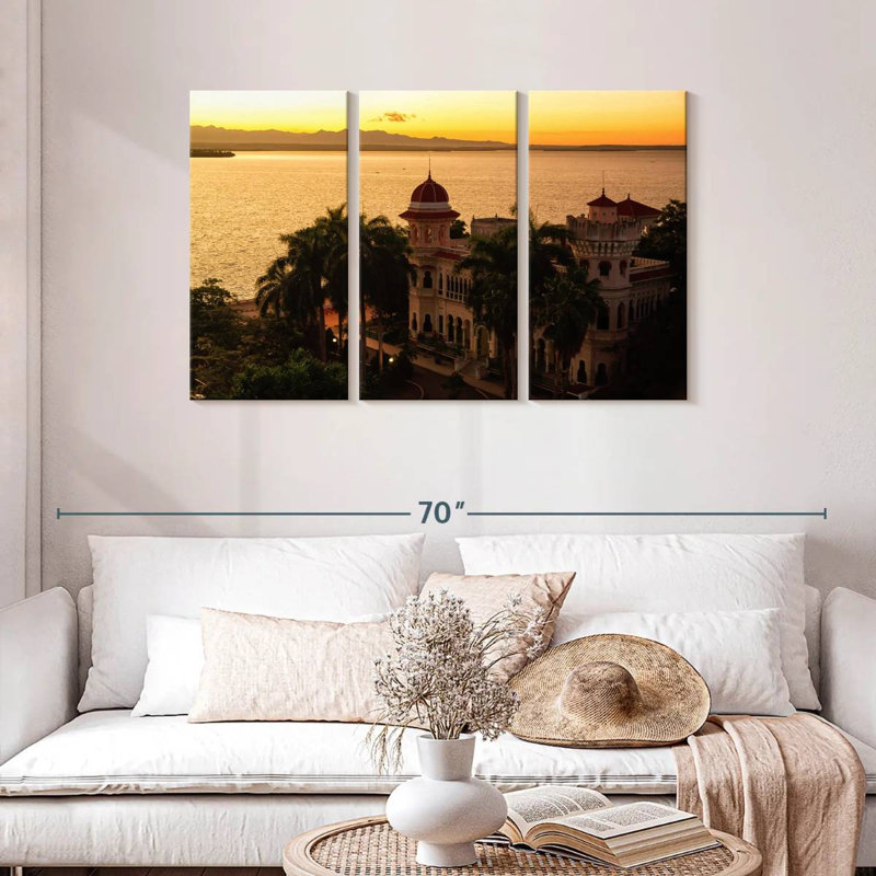 Coucher de soleil Nicci Cienfuegos, H 28 po x l 45 po