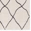 Tapis géométrique beige / noir en polypropylène / polyester tissé à la machine-1636510583
