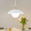Luminaire suspendu scandinave à 1 lumière avec accents en bois