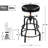 Palmquist Swivel Upholstered Adjustable Height Counter Stool with Metal Frame-282416930