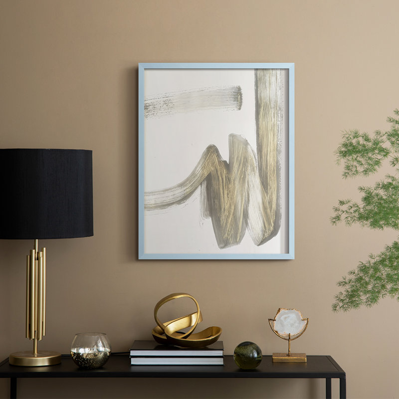 «Dear Swoop II», reproduction encadrée - bois massif, H 30 po x l 24 po, Cadre bleu