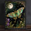 Art mural papillon noir et lune encadré noir - impressions florales mystiques ornées-1164956620