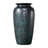 Handmade Ceramic Table Vase, Ceramic Wide-Mouth Textured Decorative Vase with Green Hammered Finish, for Home/Office/Bedroom/Living Room Decor-1197909771