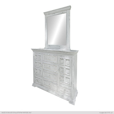 6 Drawer Dresser with Mirror -  Artisan Home Furniture, IFD1022DSR