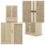Armoire d'appoint 72 po moderne en rotin 72 po - 4 portes avec tablettes réglables-1864965876