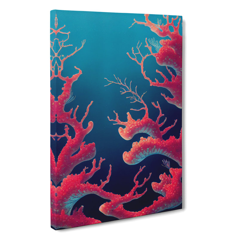Stunning Coral - Wrapped Canvas, 60cm H x 35cm W x 3cm D