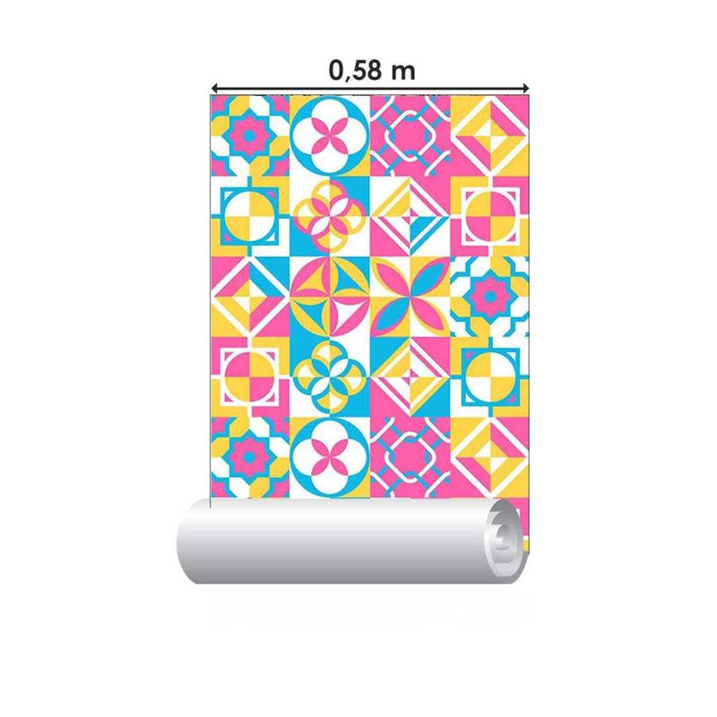 Rouleau de papier peint pelez et collez, L 126 po x l 24 po