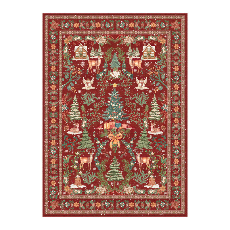 Tapis rouge Yuletide, Rectangle 2'x 3'