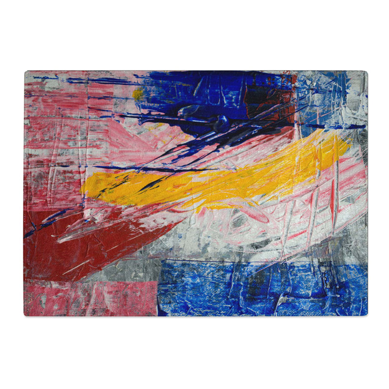 Tempered Glass Art Painting Vol.181 Chopping Board, 28.5 cm W x 20 cm L