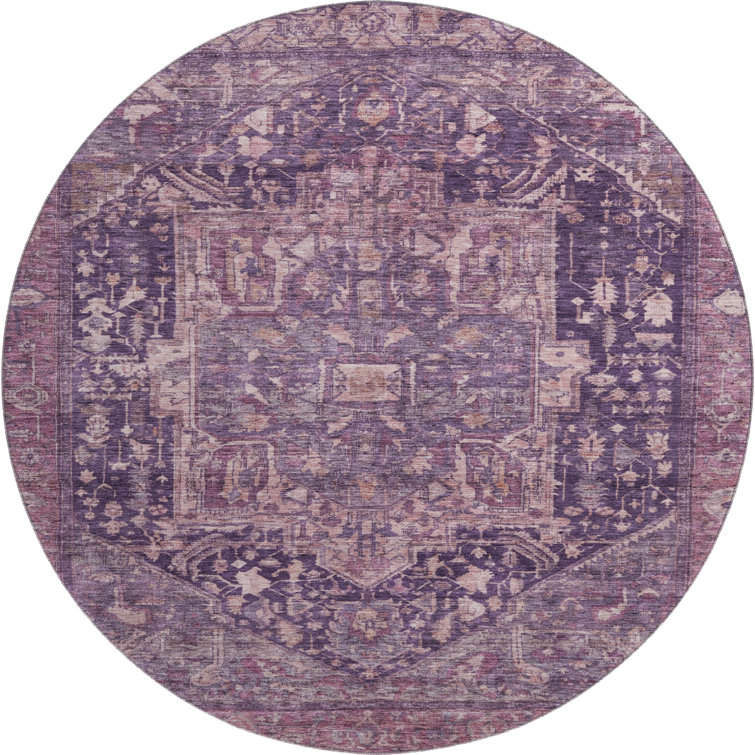 Premium Machine Washable Larock AMF1240 Medallion Rug