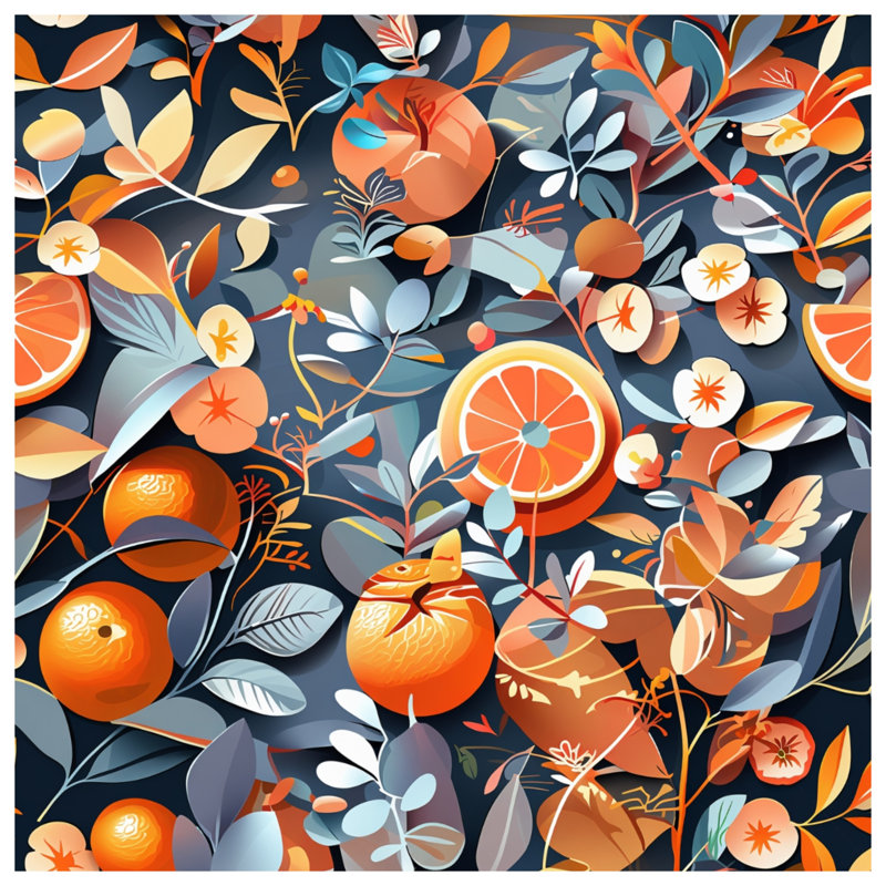 Coussin Oranges, 20 x 20 inches