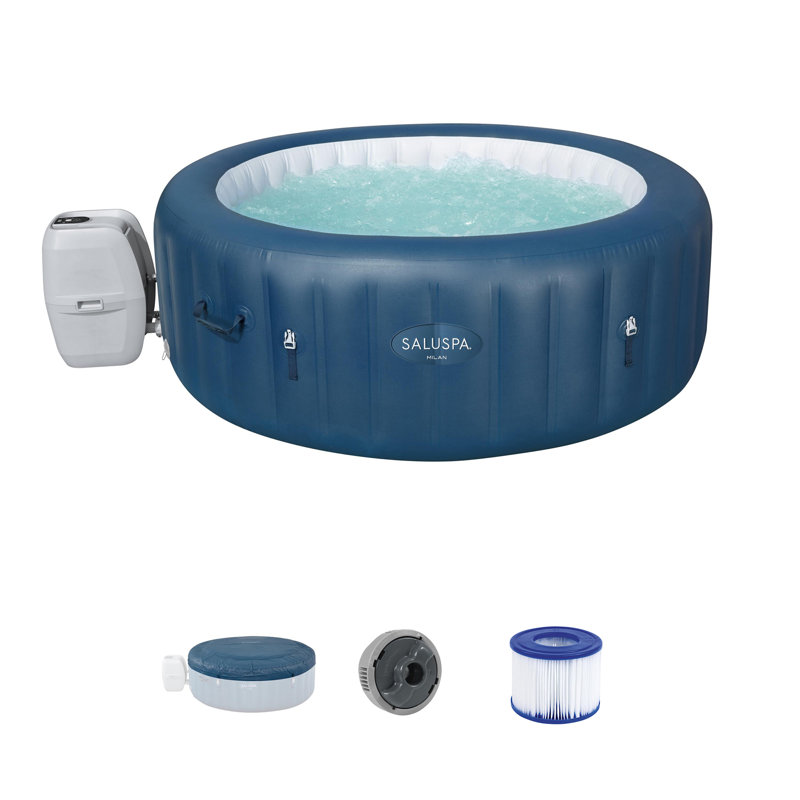 Bestway SaluSpa Milan AirJet Inflatable Hot Tub, Navy