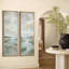 Paysage de marais bleu-vert doux – Ensemble de 2 impressions d'art encadrées sur toile 60"x20"x2, 60"x30"x2-134804043-134804045