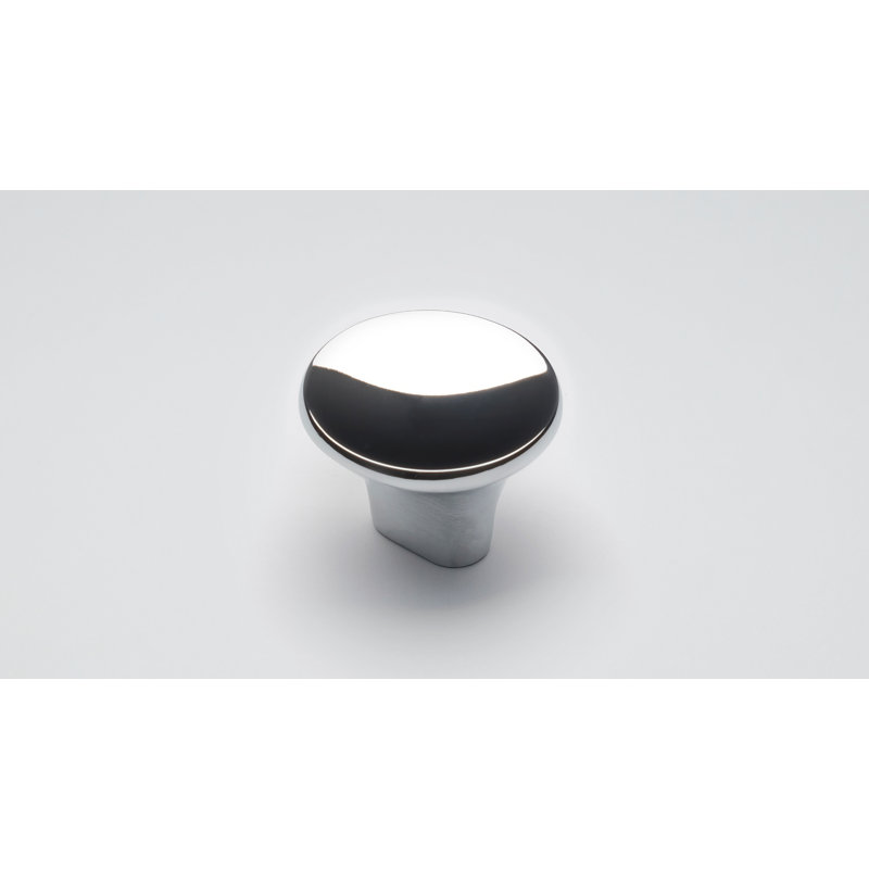 Lazro 35mm Length Oval Knob Multipack, Polished Silver