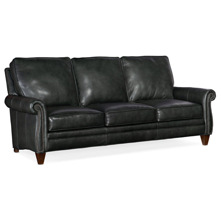 Reddish Leather Sofa
