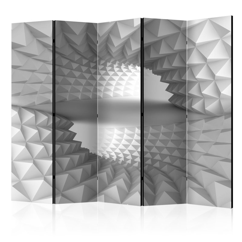 Bader Solid Wood Folding Room Divider, 5
