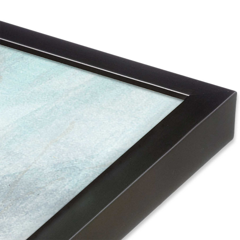 Imprimé sérénité «Snowy Woodland», Cadre en zinc patiné, H 12,25 po x l 15,25 po