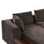 Canapé modulaire avec canapé en L 93,7 po et compartiment de rangement en bois pour salon-121104539