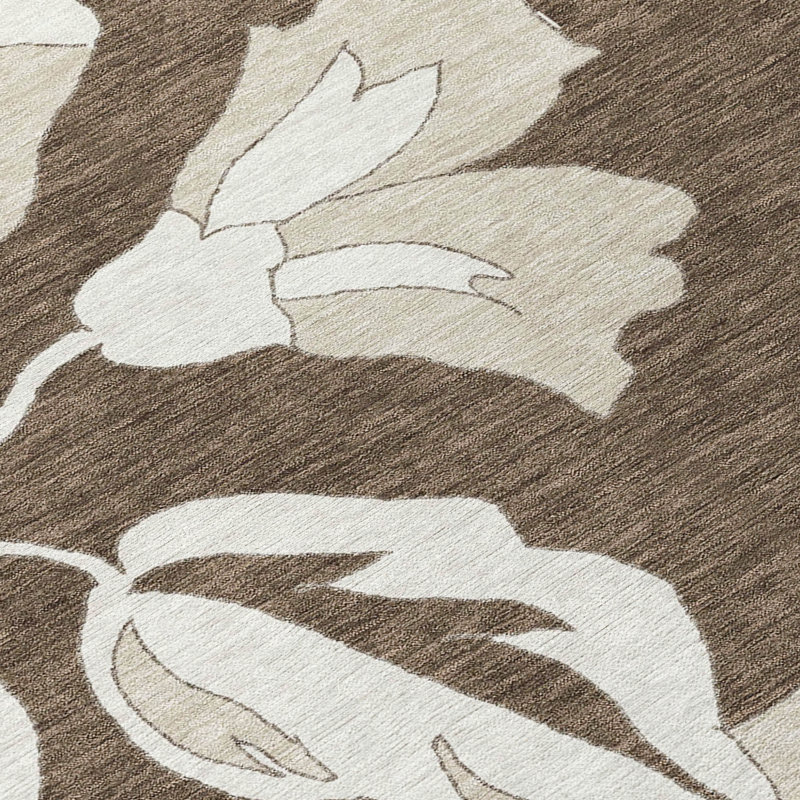 Tapis beige rond 8 po